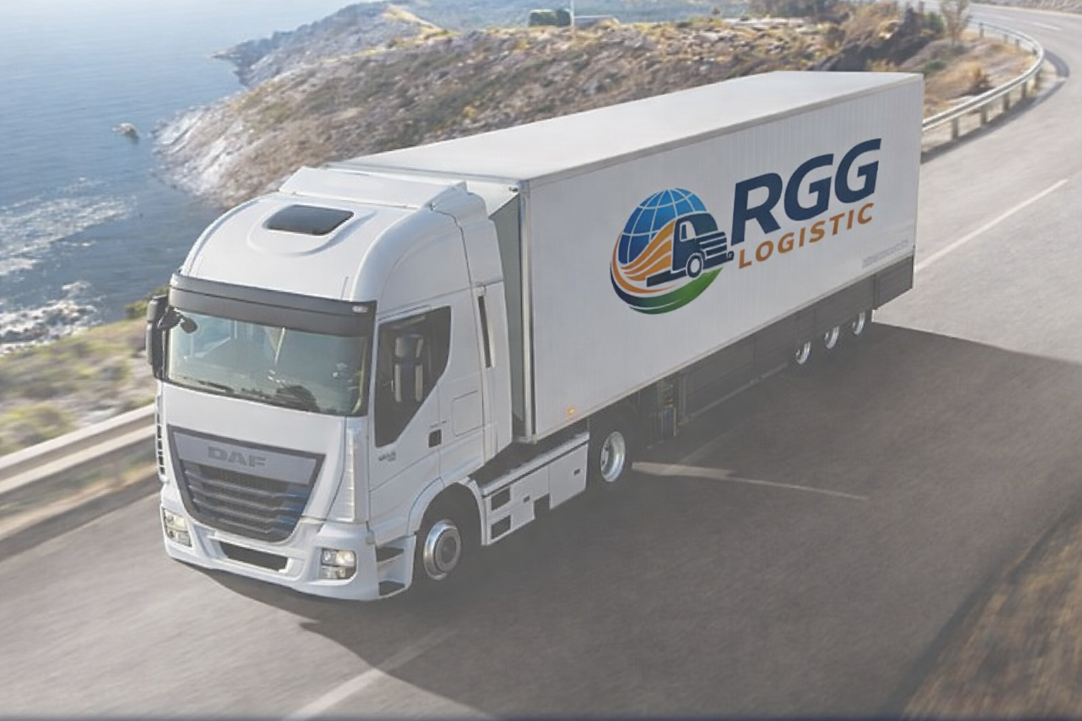 Camion RGG Logistic sur route